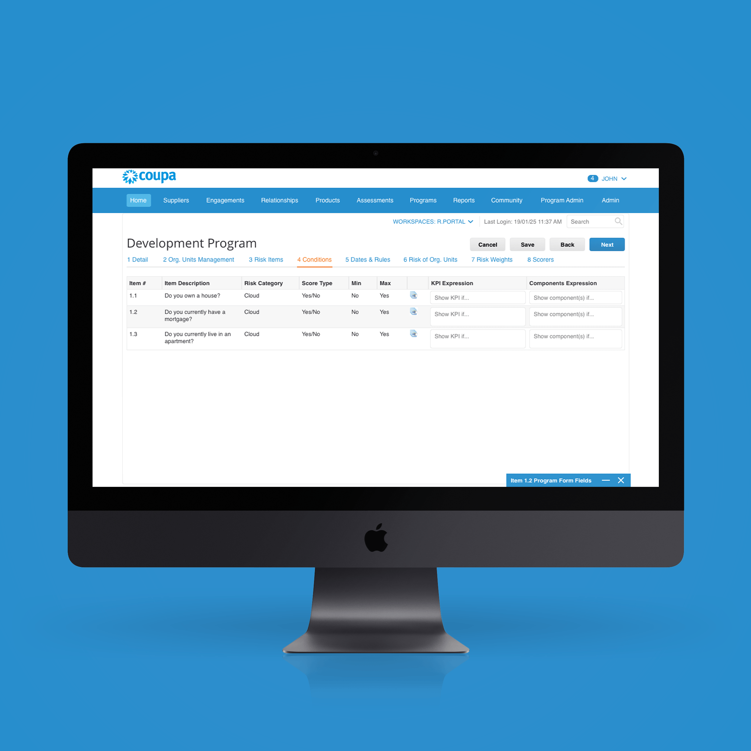 Coupa Software | Risk Assess 🗝